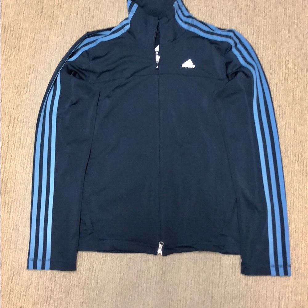 Women’s Adidas Track Jacket-Clima365 Navy -Med